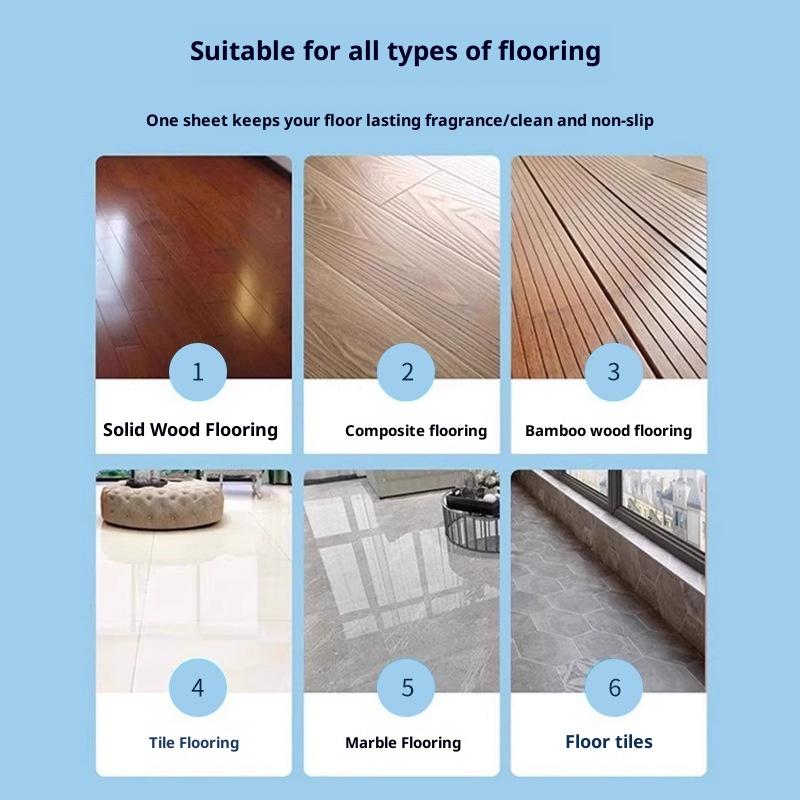 30Pcs Floor Cleaner Tablets Water-Soluble Sterilizing Fragrant Bathroom Kitchen Deodorant Dirt Toilet Cleaning Sheet