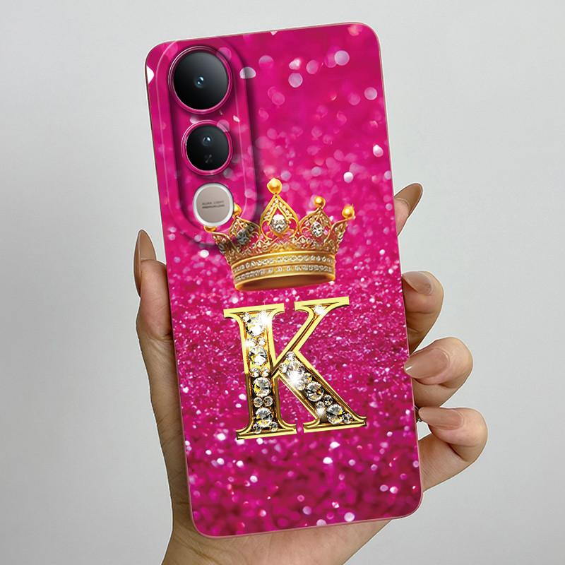 For Vivo V50 Lite 5G Case Luxury Letters Couple Silicone Soft Phone Cases For Vivo V50 V50Lite 5G Camera Protection Back Cover