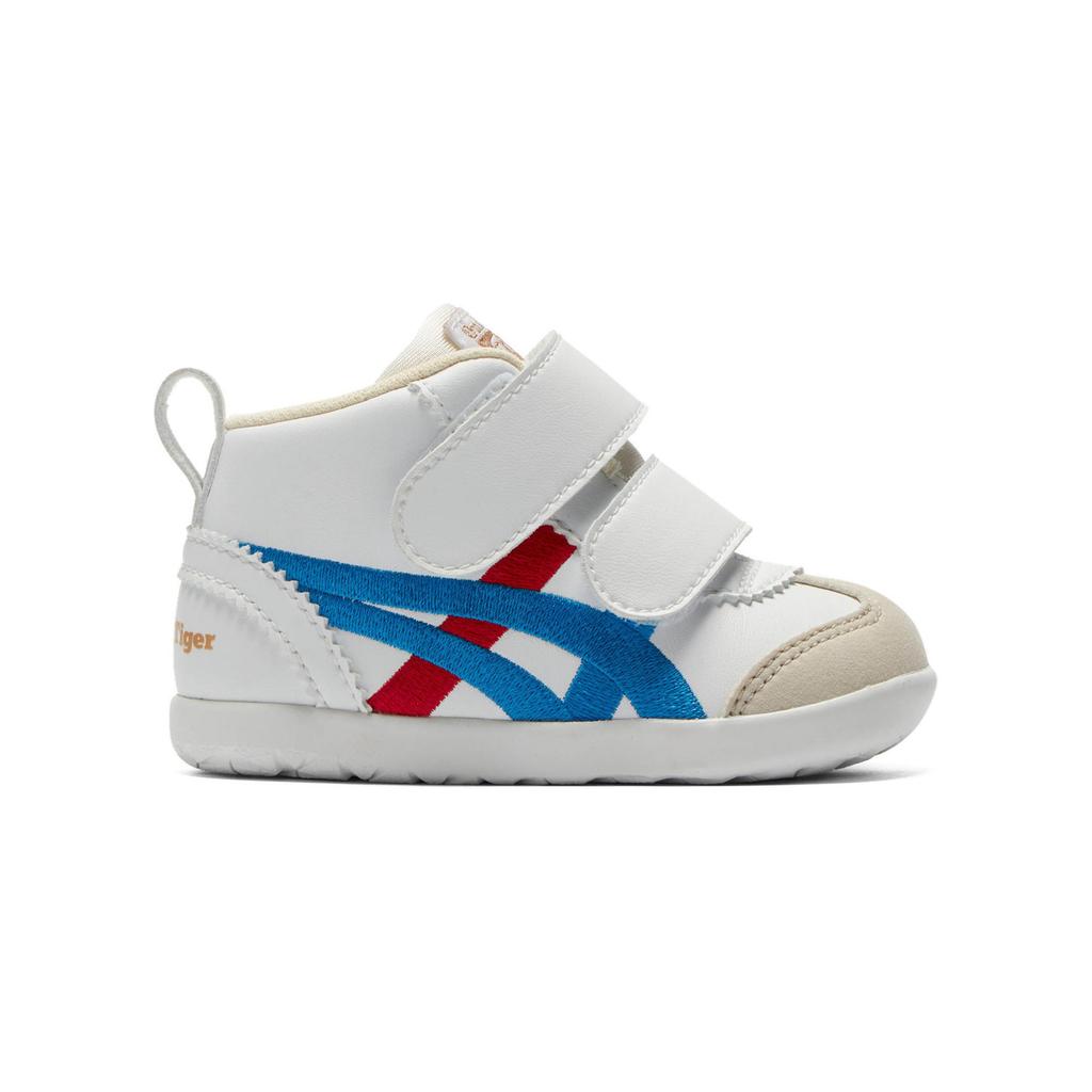 Onitsuka Tiger Mexico 66 First Kids Non-Slip Mid-Top Walking Shoes Baby sneaker White Blue Red 1184A219-100
