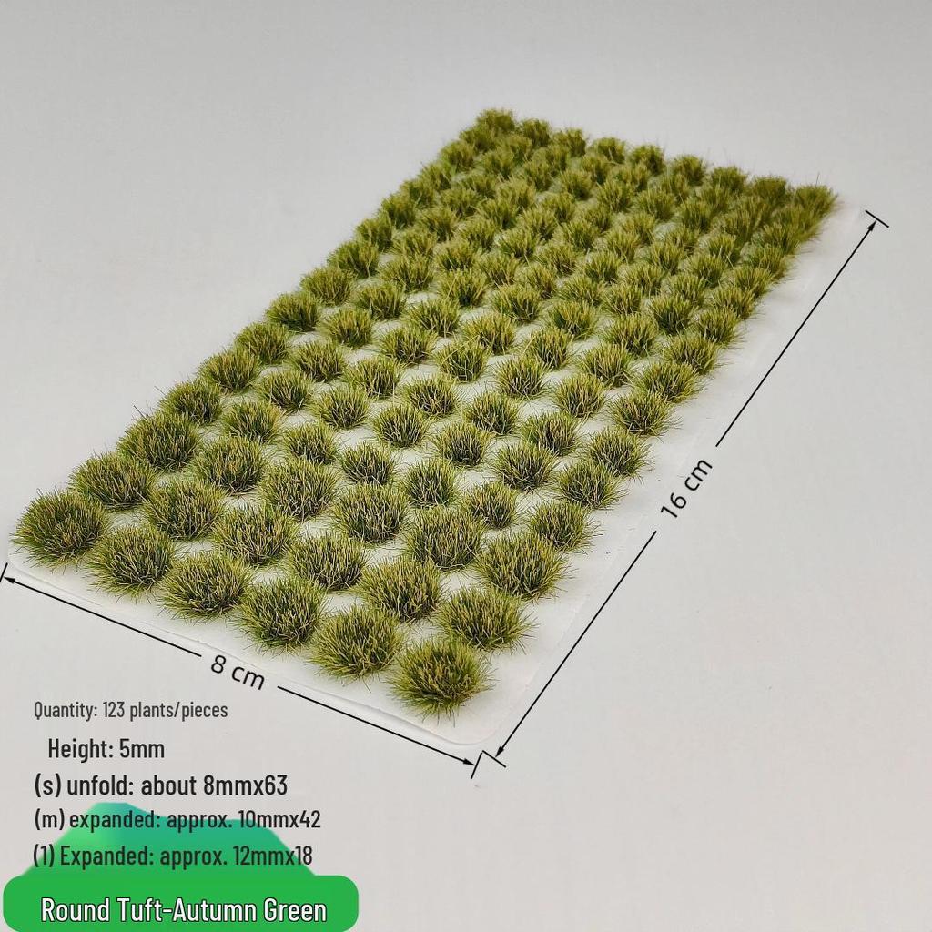 5mm Model Train Static Grass Tufts for DIY Miniature Landscape Scenes