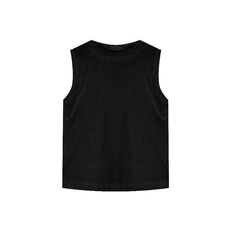 Beauty Back Sexy Slim Fit Black Primer Top Vest