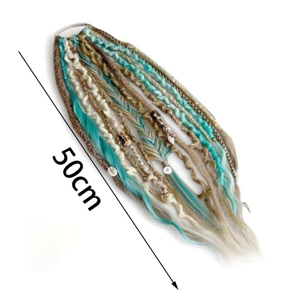 New Elastic Dread Ponytail Boho with Hair Tie Braided Ponytail Extension DIY Hair Accessories