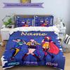 3pcs KPop Demon Hunters30 Cover Set - Personalized Name, HD Printed Bedding with 1 Cover and 2 Pillowcases - Perfect for Home Decor, Easy Care