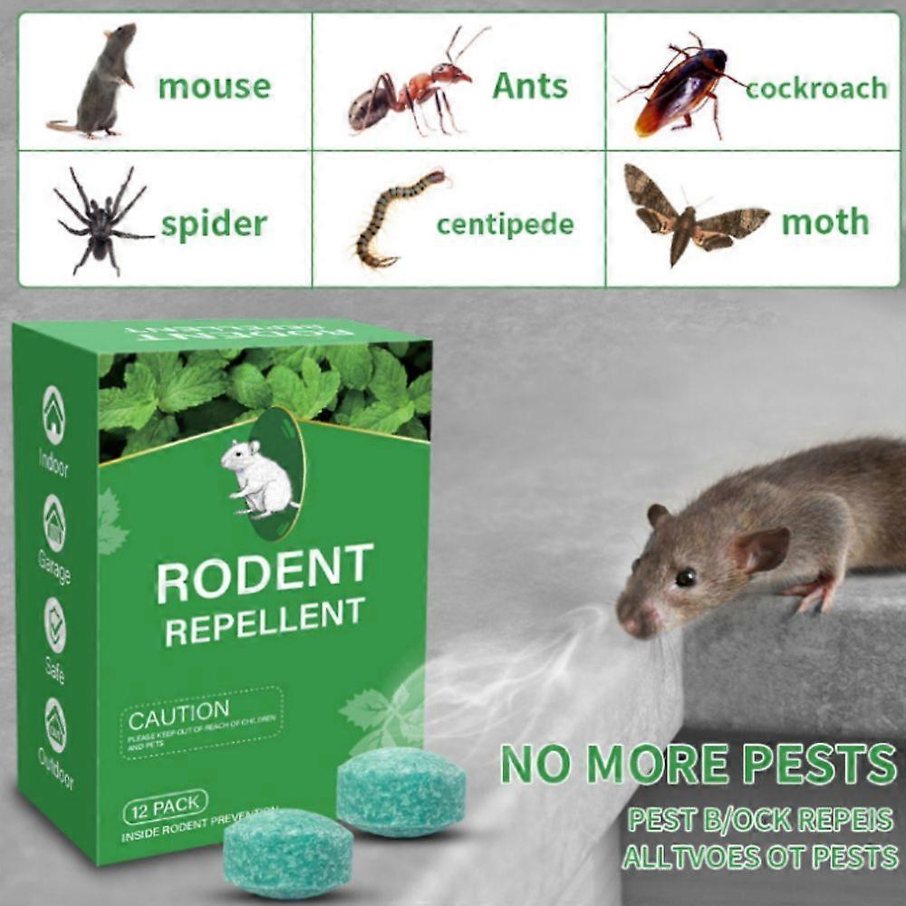 Rodent Mouse Repellent Peppermint Oil, 14pcs Moth Balls for Mice Rats Deterrent