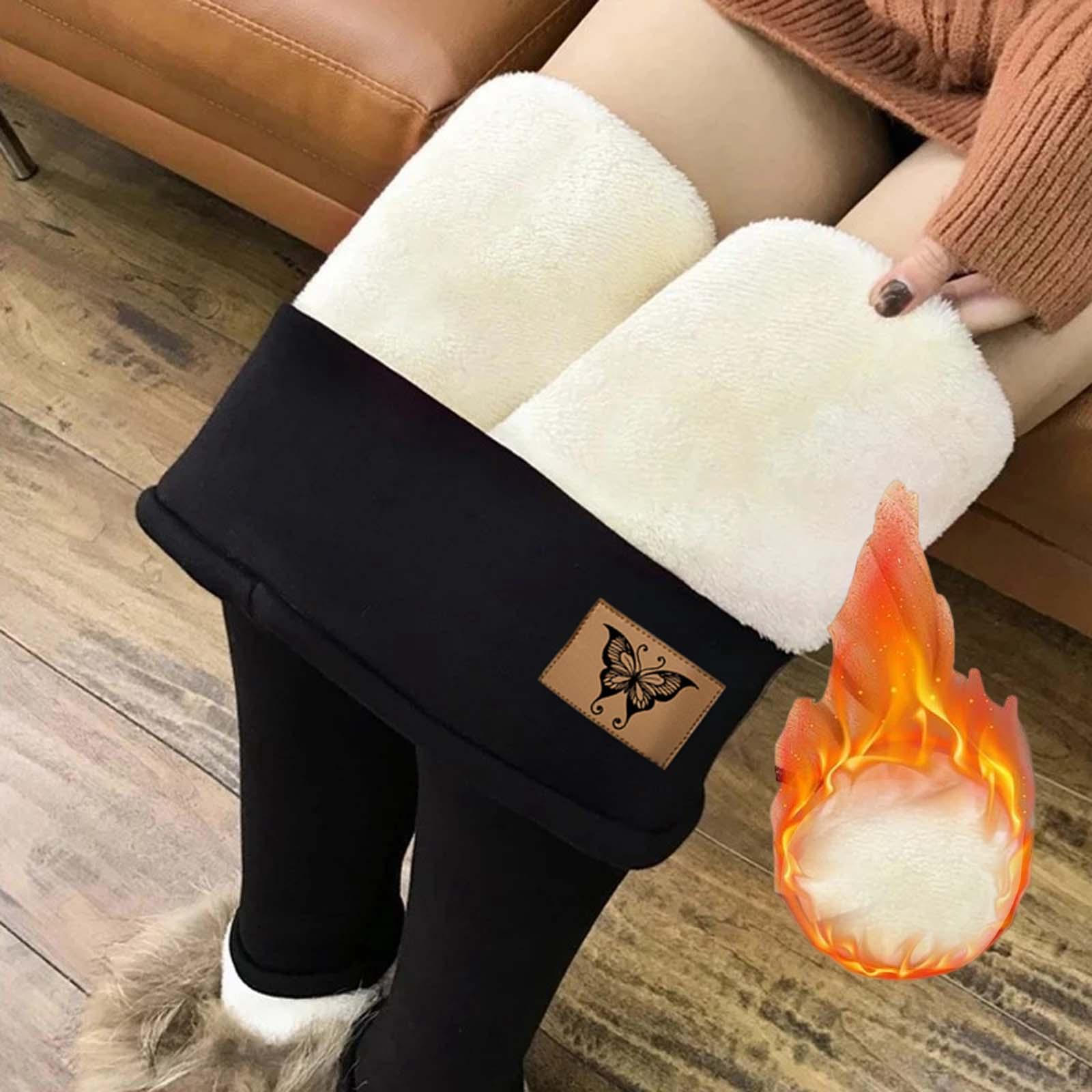 Fleece Lined Leggings Women Thick Warm Pants Thermal Casual cS