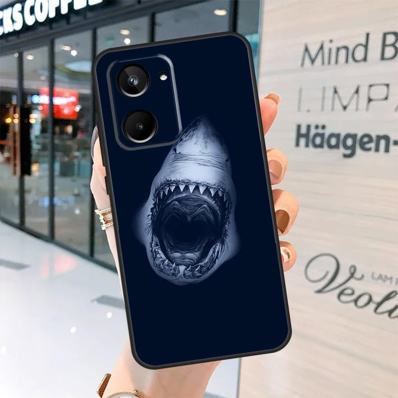 Ocean Shark Tooth Fish Case For Realme 15 13 12 10 11 14 Pro Plus GT6 GT7 C15 C35 C53 C55 C61 C63 C65 C67 C71 C75