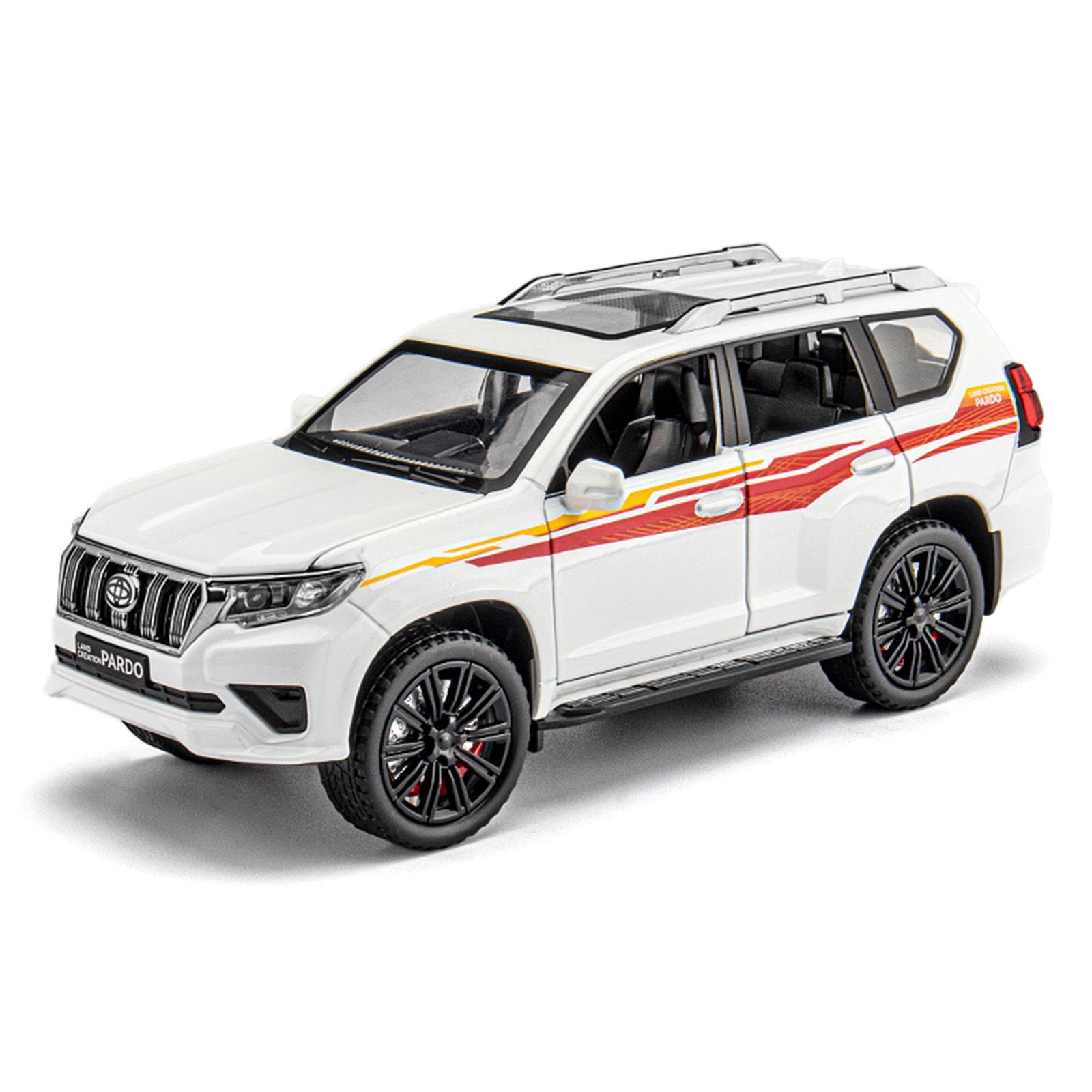 

1/24 Toyota LAND CRUISER Prado SUV Металева Модель Автомобіля Лита Металева Іграшка Позашляховики Модель Автомобіля Симуляція Колекція Подарунок білий