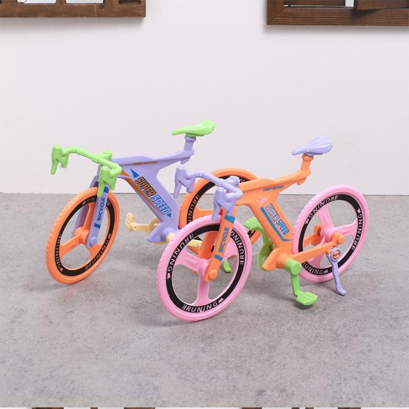 1/3/5Pcs Dollhouse Mini Simulation Cute Bicycle Road Bike Model Toys Miniature Home Scene Ornament Doll House Accessories