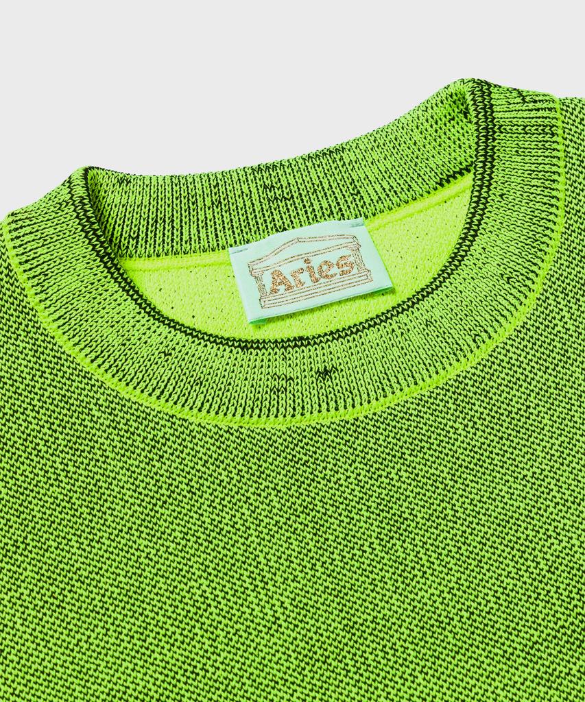 ARIES (U) Glitch Temple Knit Yellow