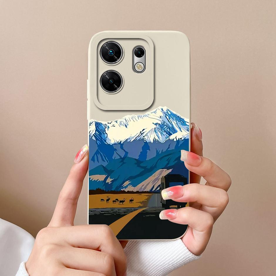 For Infinix Zero 30 4G 5G Case Cute Dinosaur Leopard Print Pattern Liquid Silicone Protective Back Cover For InfinixZero30 Funda