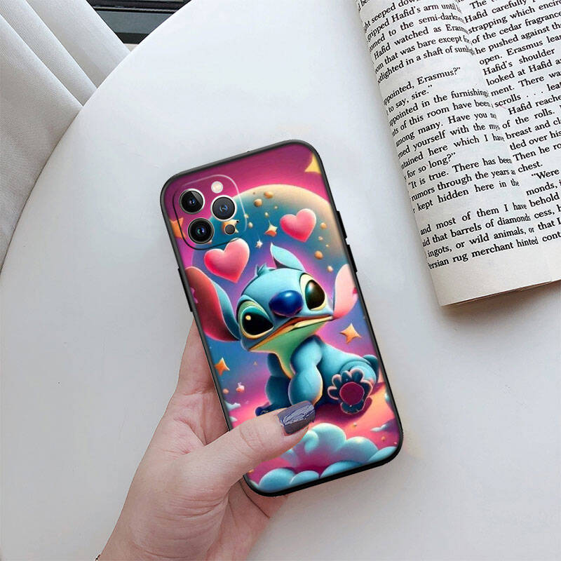 MH84 Lilo Stitch Phone Shell Case for iPhone 7 8 11 12 13 14 15 16 17 16E XS Pro Max XR X SE Air