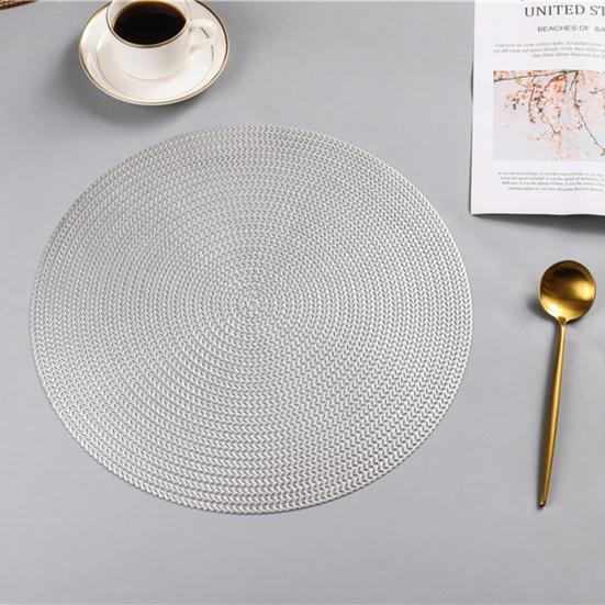 Talos 38cm Round PVC Eco-friendly Bowl Dish Placemat Heat Insulated Dinning Table Mat