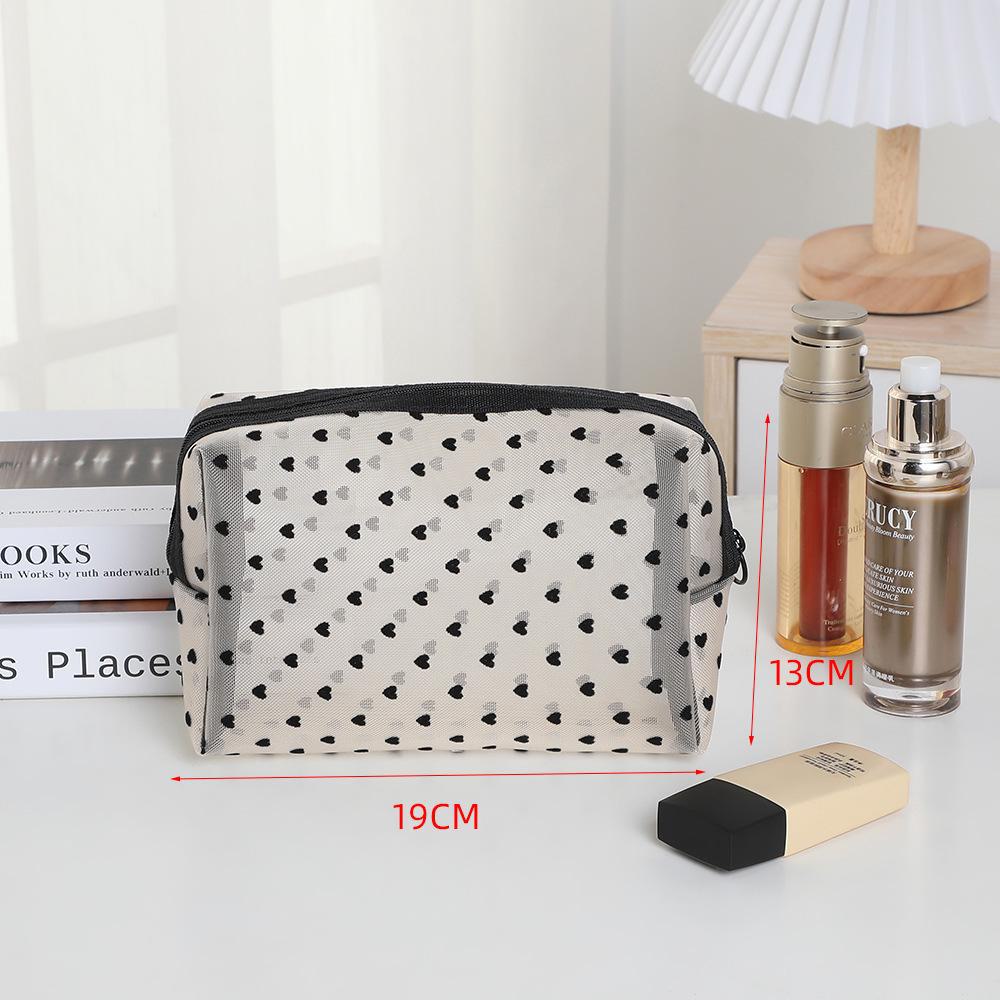 

Модная сетчатая косметичка — портативное хранилище косметики с любовью к дизайну octagonal, large size бежевый