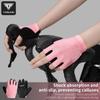 TOSUOD Cycling Gloves Road & Mountain Bike Gloves Summer Non-Slip Breathable Half-Finger Gloves Unisex
