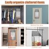 1pc Foldable Wall Hanging Mesh Laundry Basket Over the Door Laundry Hamper Portable Hanging Hamper For Bathrooms And Dormitory