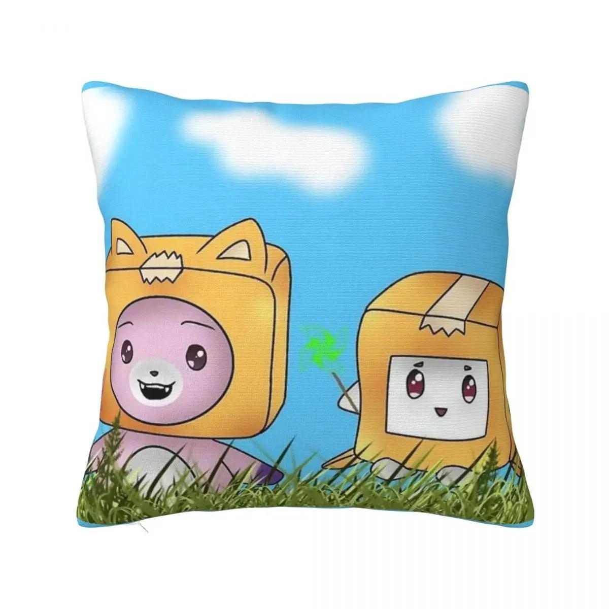 

Foxy Boxy Pillowcase Polyester Cushion Cover Decoration Cute Cartoon Pillow Case Cover Home Zippered 66x66cm бежевый