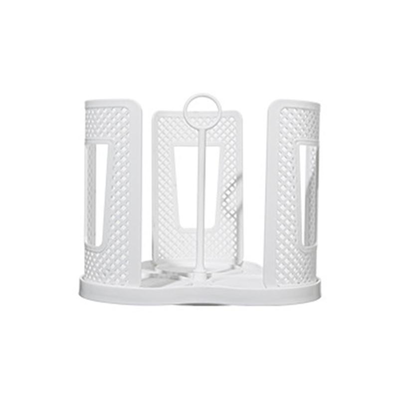 

Rotatable Cup And Lid Organizers 360 Degree Designs For Disposable Plastic And Paper Cups With 3 Detachable Compartments 1 белый