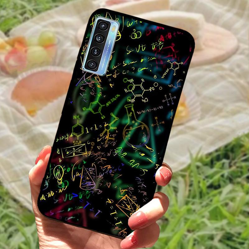 For TCL 20 5G Case Cover For TCL 20L Plus Silicone Soft Marble Black Bumper Funda Coque for TCL 20S 20LPlus TCL20 Protective