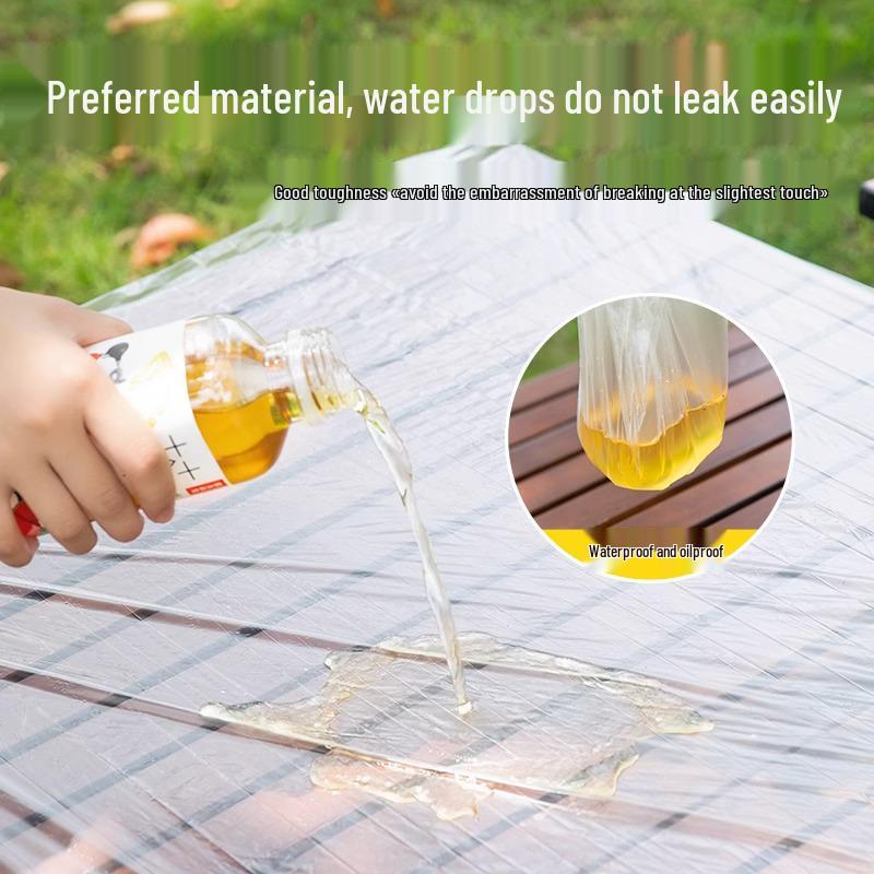 Eco-Friendly Disposable Oil-Proof Drawstring Table Covers for Camping & Stalls
