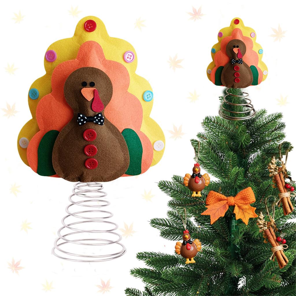 Tree Top Turkey Decoration Turkey Ornament Party Party Kitchen Table Decoration
