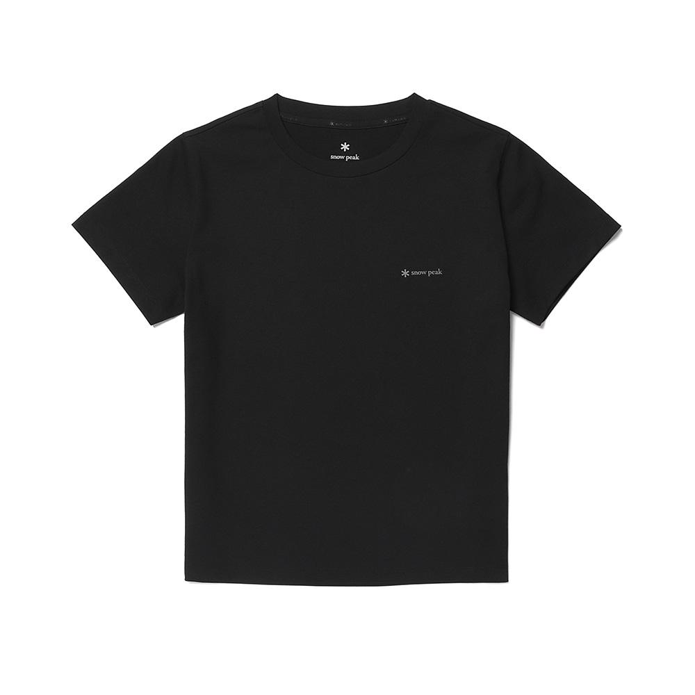 SNOWPEAK Regen Quick Dry Women's Slim Fit Short Sleeve T-shirt Black (S26MWTTS51)