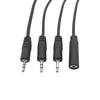 1 Stück 2,5 mm/3,5 mm Mono Stereo AUX-Stecker 2/3/4 Pins DIY Audio-Verlängerungskabel Stecker Buchse