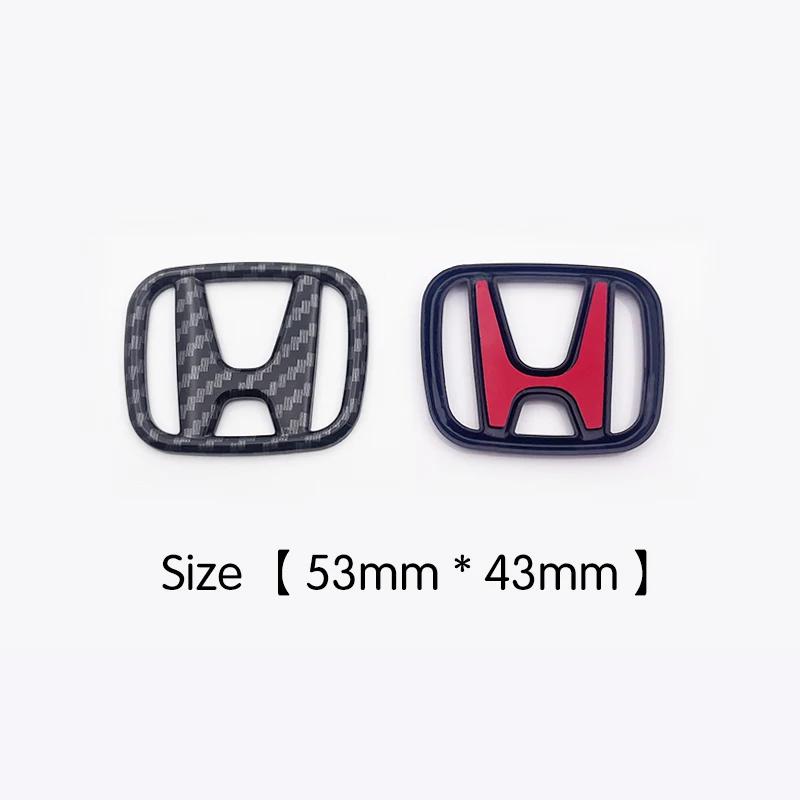 CPS5 1pcs Car Steering Wheel Emblem H-Sticker For Honda Fit Jazz GK5 Civic TypeR CRV Pilot Accord Insight Spirior City HRV XRV Legend