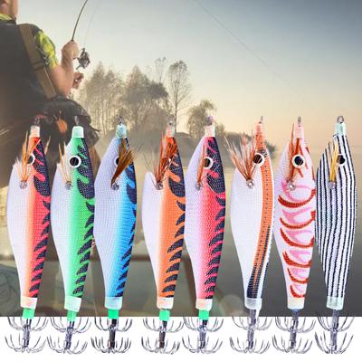 10 cm/9,6 g reker agn Realistisk skarp krok Strømlinjeformet design kunstig lokke tre reker agn blekksprut krok Jigging