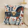 fashing and natural floral prints Pillow Case Natural Linen Double-Sided Printing Sofa Home Decor Cushion Cover