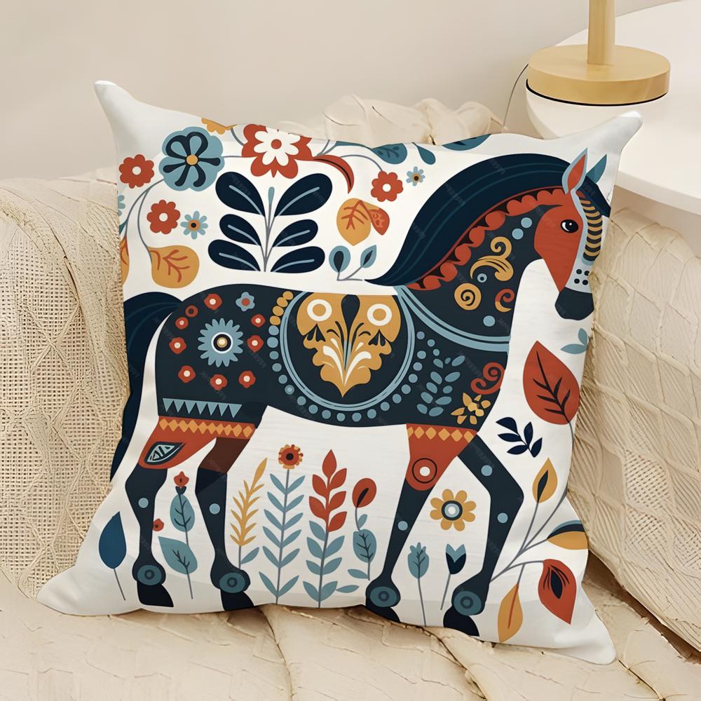 fashing and natural floral prints Pillow Case Natural Linen Double-Sided Printing Sofa Home Decor Cushion Cover