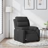 Electric Recliner Chair Black Fabric