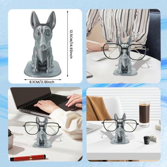 Hundebrilleholder Brilleutstillingsstativ Dyrefigur Statue Skrivebordsdekorasjon Solbriller Brilleholder Brilleutstillingsstativ