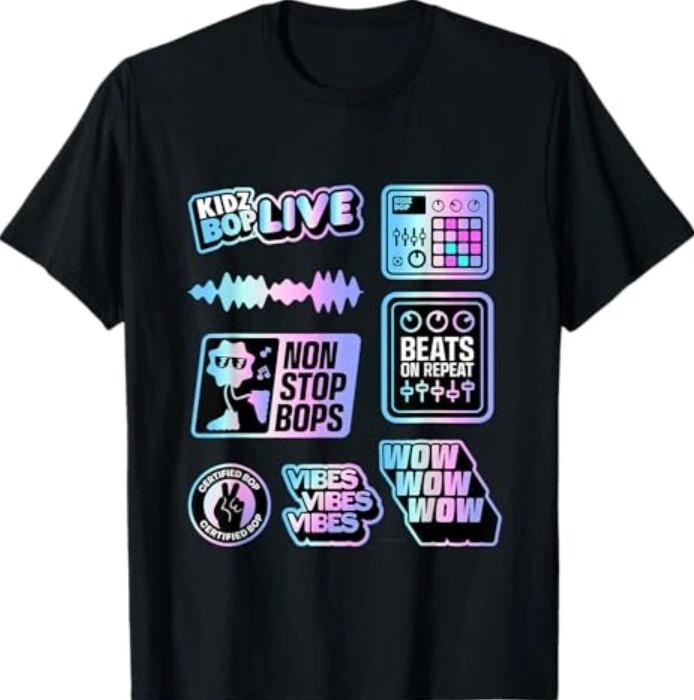KIDZ BOP LIVE - Non-Stop Bops 100% Cotton T-shirt Mens Tees Top S