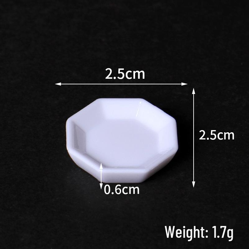 Miniature Tableware Set: Dollhouse Plates & Dishes for DIY Role-Playing Scenarios