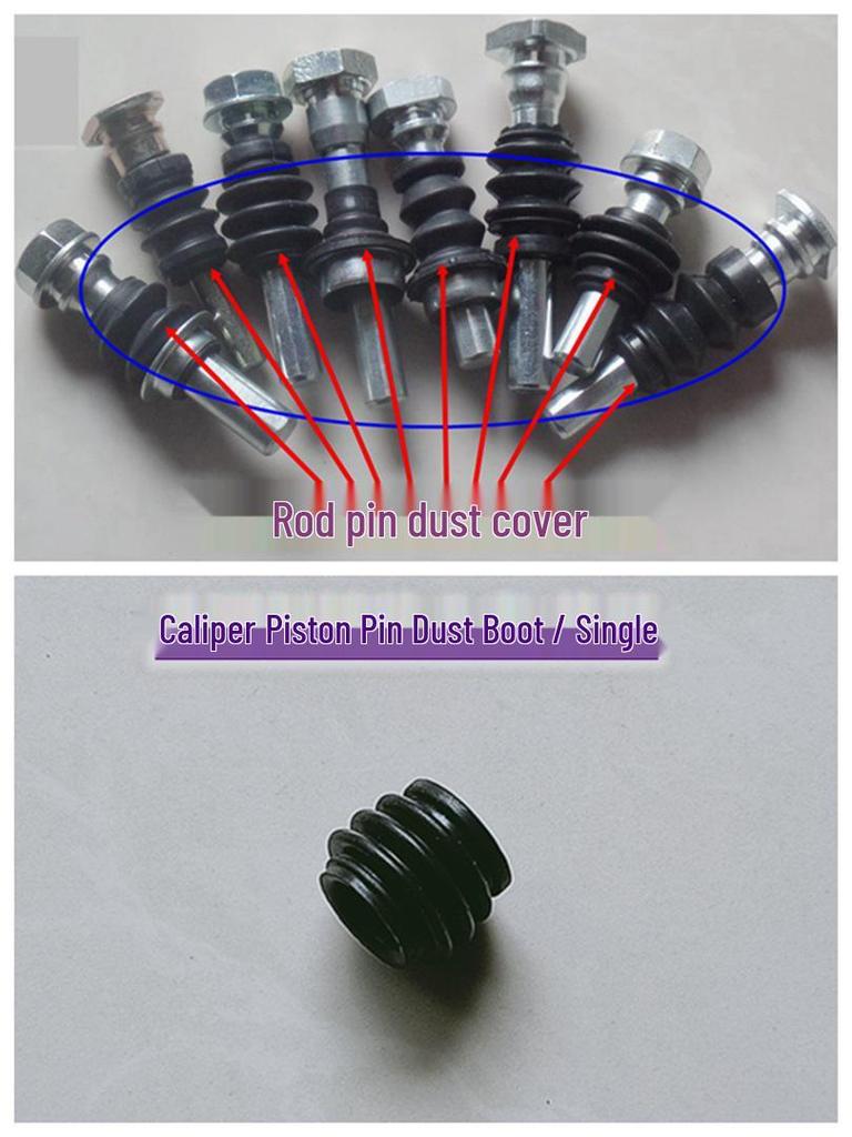 Brake Caliper Piston Rod Pin Dust Boot Rubber Sleeve for Accord, CRV, Civic, Fengfan, Lingpai, Feidu, Sidero Concept