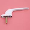 White Aluminum Alloy Window Handle With Locks Universal Door Handle Key Locking For Kid Security Door Lock Tools  Random Screw