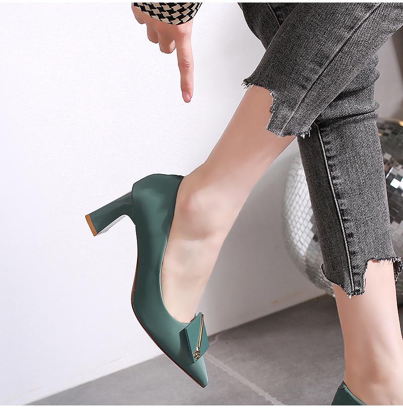 Women's Fashion Black Elegant High Heels 2025 Summer New Party Women's Office Comfortable Soft Soled Shoes Zapatillas De Mujer