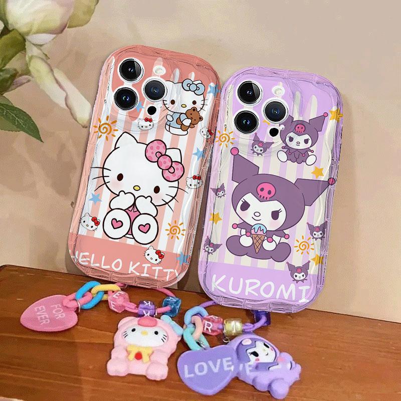 Cover For OPPO Realme C85 PRO C83 16 15 Pro 14 5G 5 5i C67 C63 C65 C21Y C35 5G  Y2K Hello Kitty Sanrio Kuromi Pom Pom Purin Case