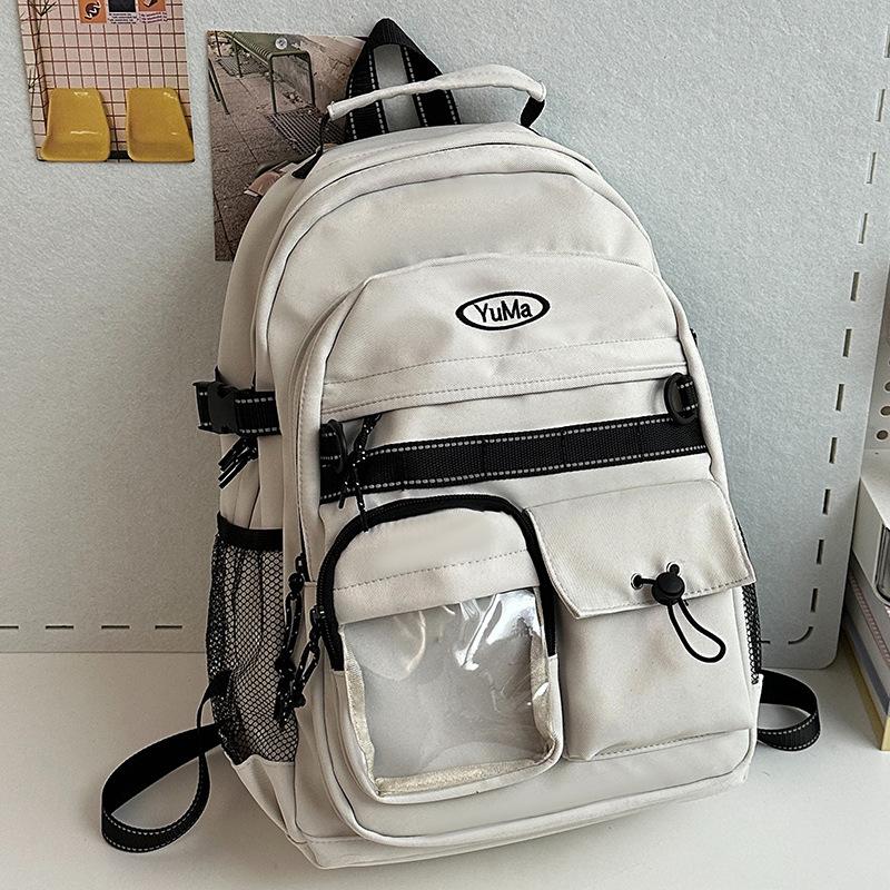 Schoolbag for Children Elementary School Students  Girls Junior High School Students  Large Capacity Color Blocking Backpacks  Backpacks