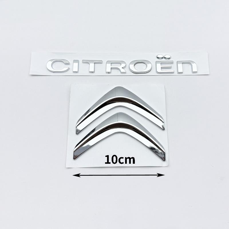 AGX4 ABS Car Front Rear logo letter sticker Rear Bumper tail door trunk sticker for Citroen Elysee Berlingo Xsara C3 XR C4 Picasso C5