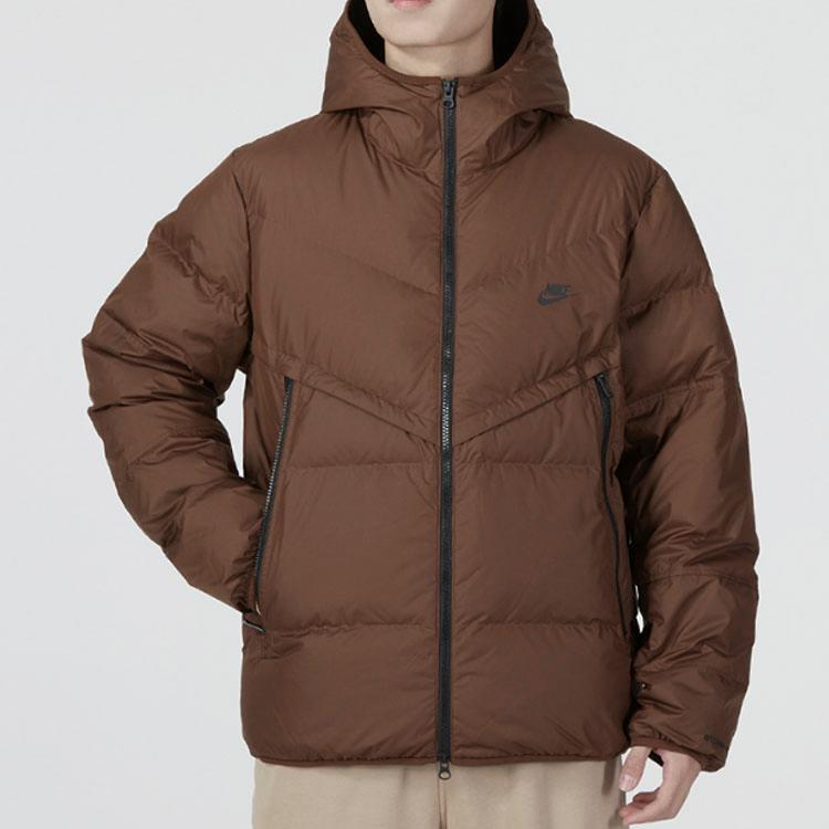 Nike Down Jacket Men's Dark Brown (Unisex) Down Jackets DV1132 259
