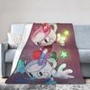 Cupheads And Mugman Blankets Flannel Game Lightweight Thin Throw Blankets for Bed Bedroom Quilt