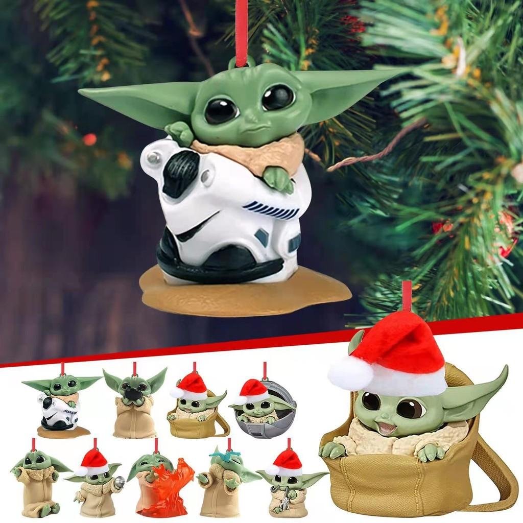 Adorable Cartoon Baby Yoda Santa Holiday Decoration Perfect For Trees Christmas