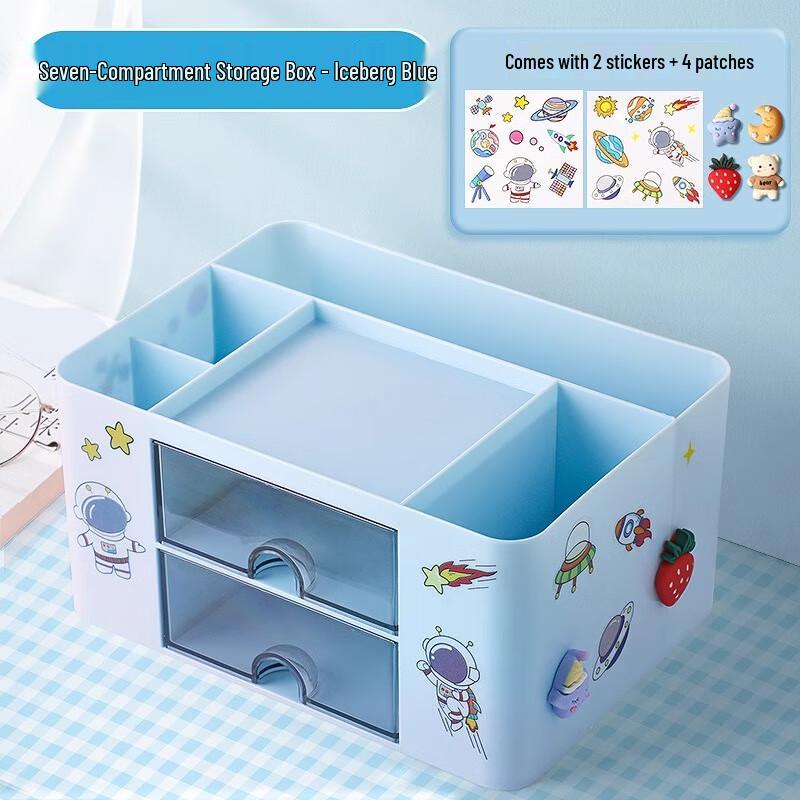 Kids Multi-functional Desktop Organizer with Pen Holder & Drawer