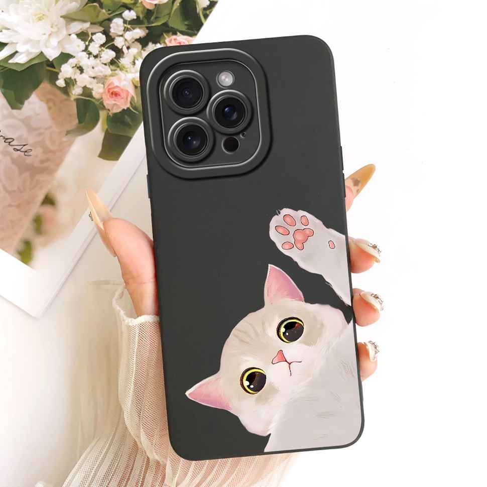 For iPhone 12 Pro A2407 A2341 Case Cute Cartoon Pattern Silicone Cover For iPhone 12Pro A2406 A2408 Phone Protection Cases