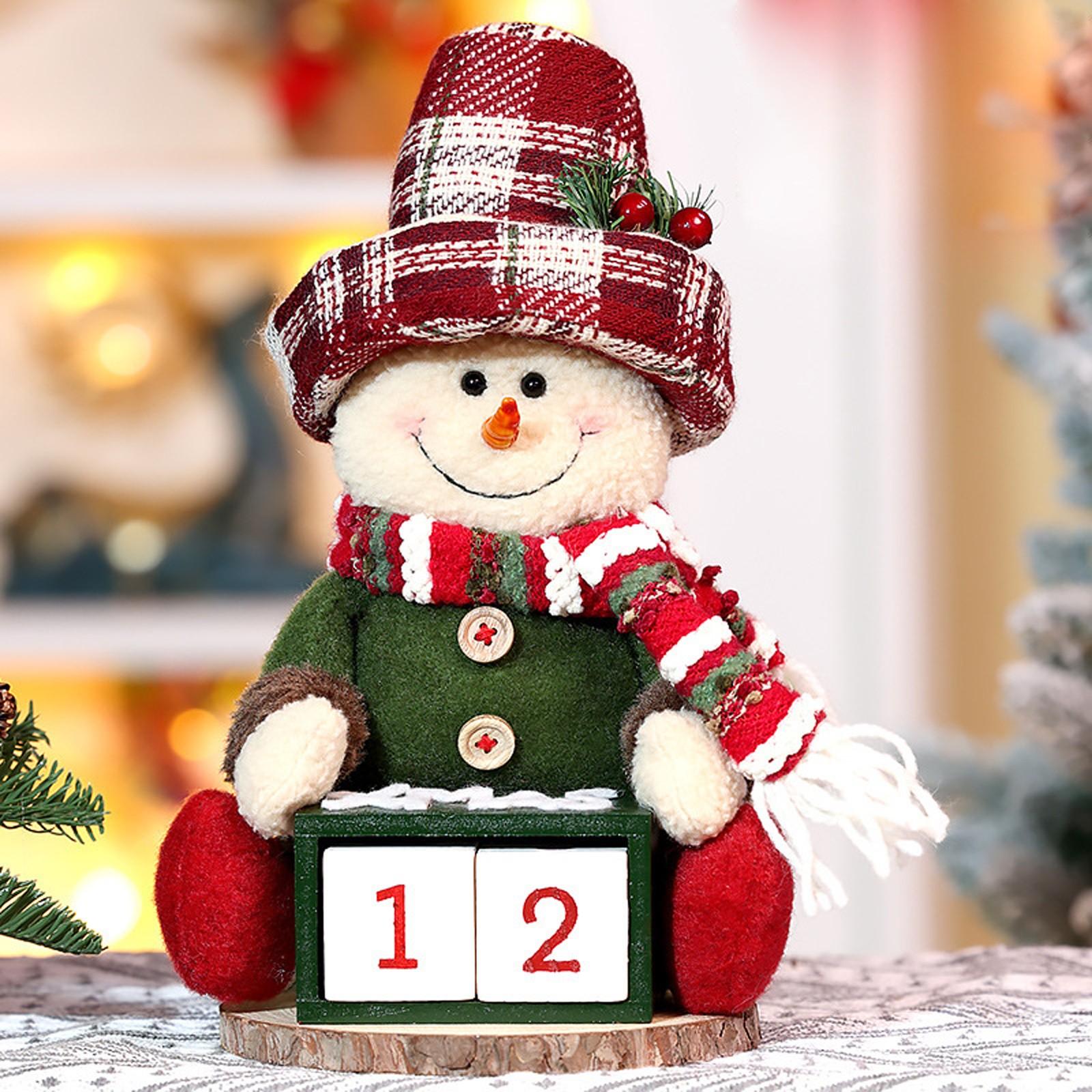 

Рождественская мультяшная кукла, сидящая кукла, праздничное украшение, витрина One Size красный