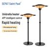 SEPAT Outdoor Commercial Umbrella Electric Heater