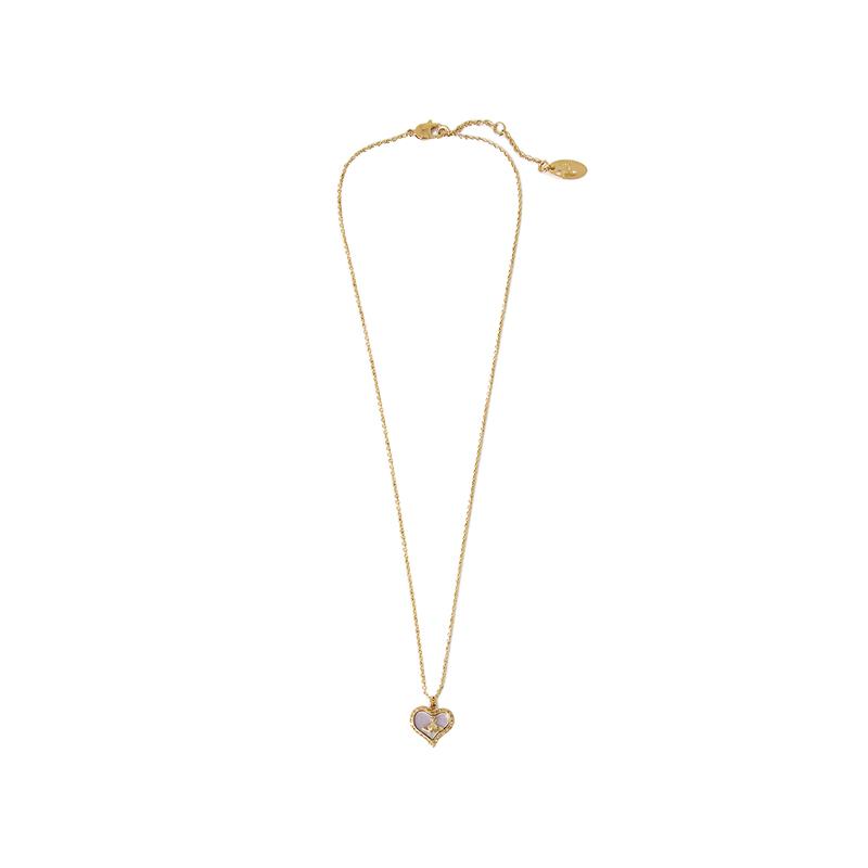 VIVIENNE WESTWOOD Asymmetrical Heart Elegant Fashion Brass Necklace Women Necklace 6302010302R178R178