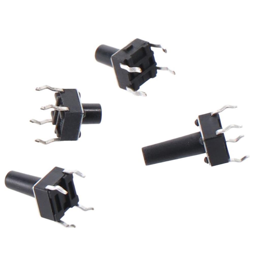 200Pcs 6x6 mm Tactile Push Button 4 pin Pushbutton Switches  Breadboard Arduino PCB