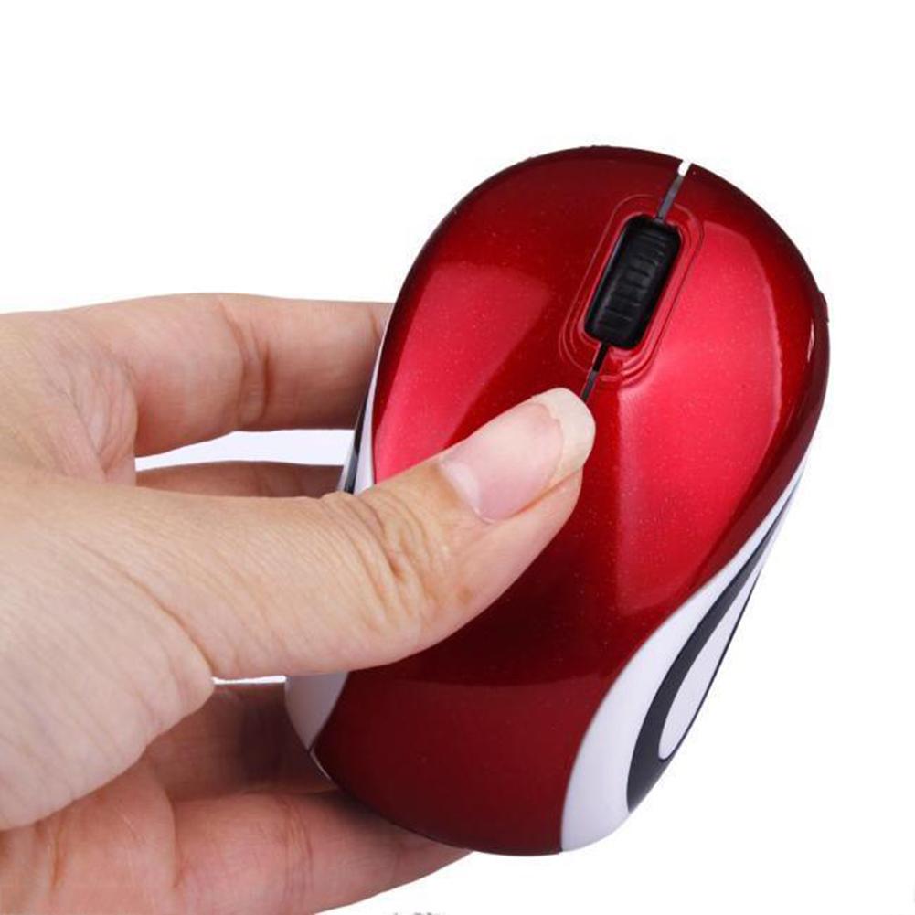 Mini 2.4 GHz 800-1600 DPI Wireless Optical Mouse Mice for PC Laptop Notebook